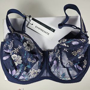 Empreinte Lauren Low Neck Underwired Bra Nuit Magique 34 G NWT